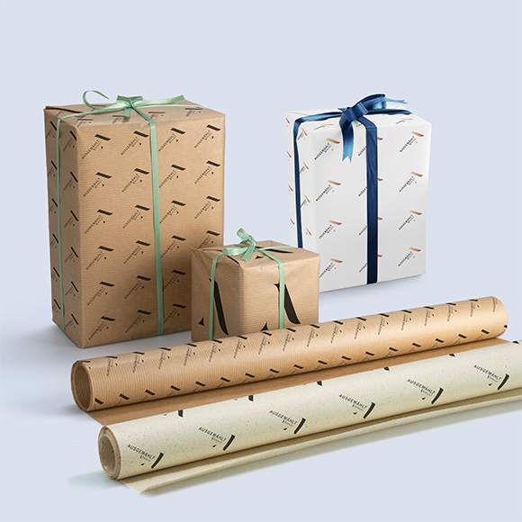 Geschenkpapier auf Rolle bedruckt