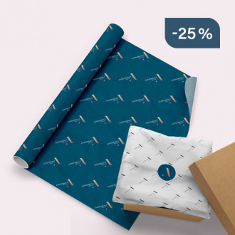 Seidenpapier auf Rolle bedruckt