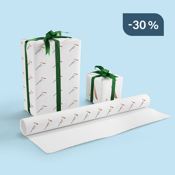 Geschenkpapier auf Rolle 30 % Rabatt