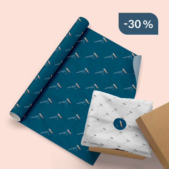 Seidenpapier auf Rolle bedruckt