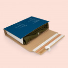 Bedruckbare Buchverpackung mit variabler Packhöhe